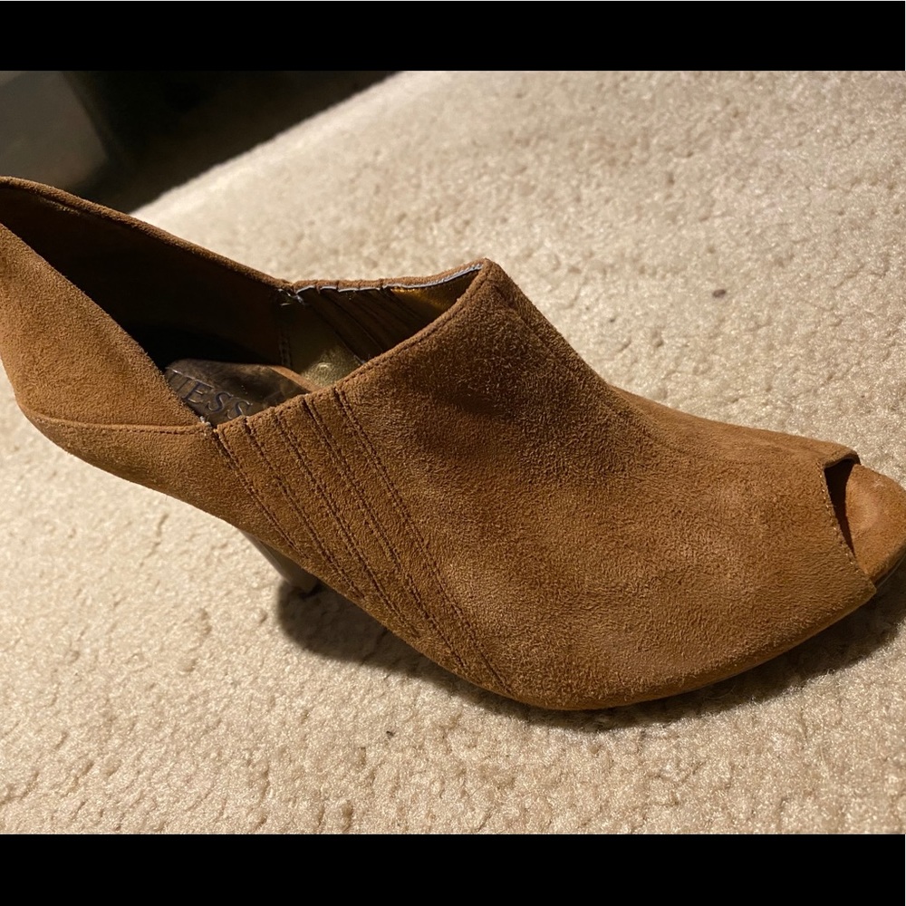 Guess Suede Camel Color Booties - image 3